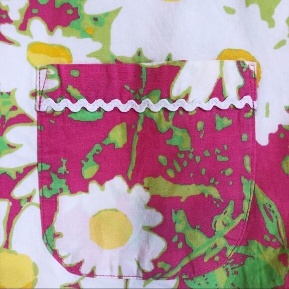 VTG Lilly Pulitzer Girls size 14 Daisy print Shift Dress Palm Beach - Picture 5 of 6